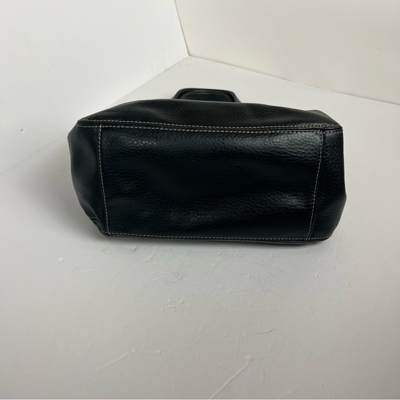 Relic Black Pebbled Leather Purse White Stitching RL 4381 Workwear Casual Bag - Picture 14 of 16